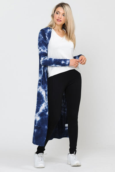 Tie Dye Soft Duster in Navy