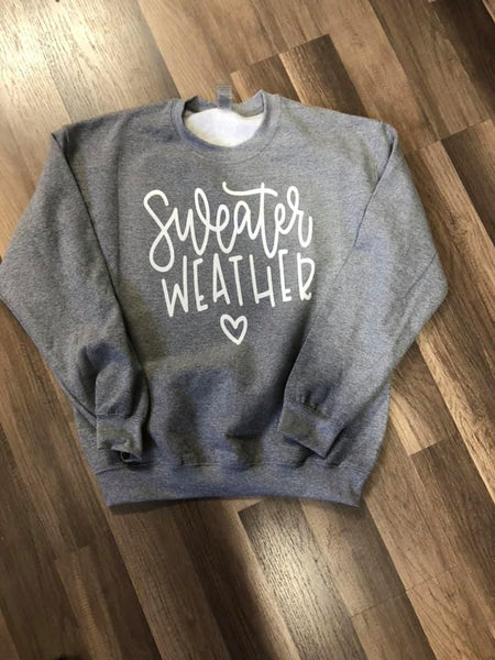 Sweater Weather Heather Grey Sweatshirt