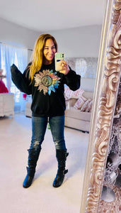 Leopard Sunflower Sweatshirt