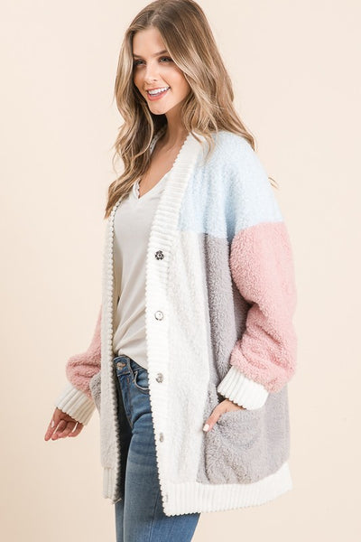 Luxe Pastel Cardigan Jacket