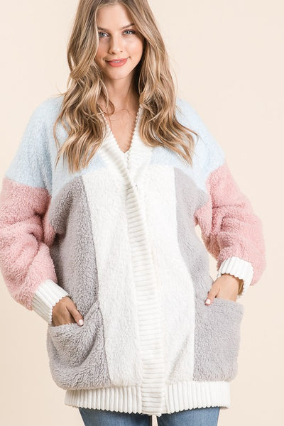 Luxe Pastel Cardigan Jacket