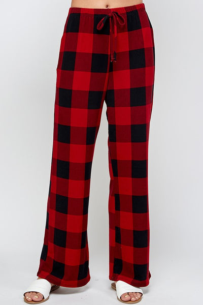 Luxe Lounge Set in Buffalo Plaid