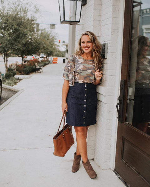 Country Road Top in Camo