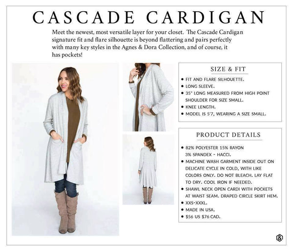 Cascade Cardigan in Black Modal