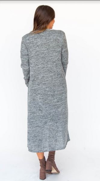 Duster in Black & White Brushed