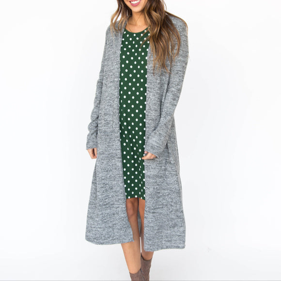 Duster in Black & White Brushed
