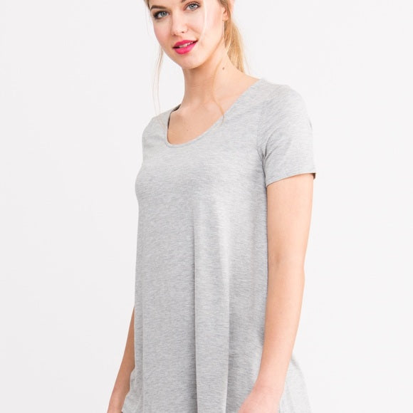 Everyday Tee in Heather Gray