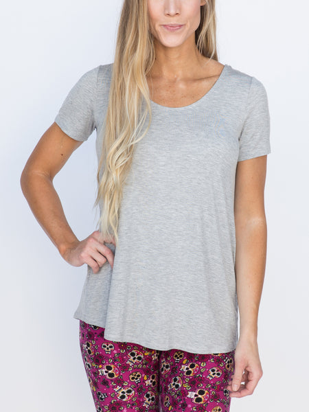 Everyday Tee in Heather Gray