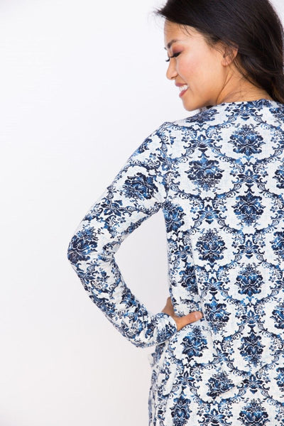 Favorite Cardi in Royal Floral