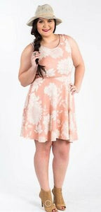 Fit & Flare Dress in One Fine Day Blush & Ivory