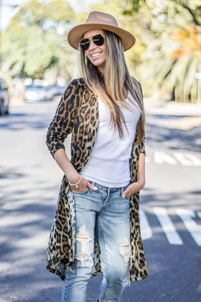 Leopard Love Long Cardigan