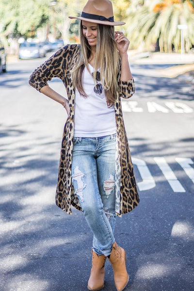 Leopard Love Long Cardigan