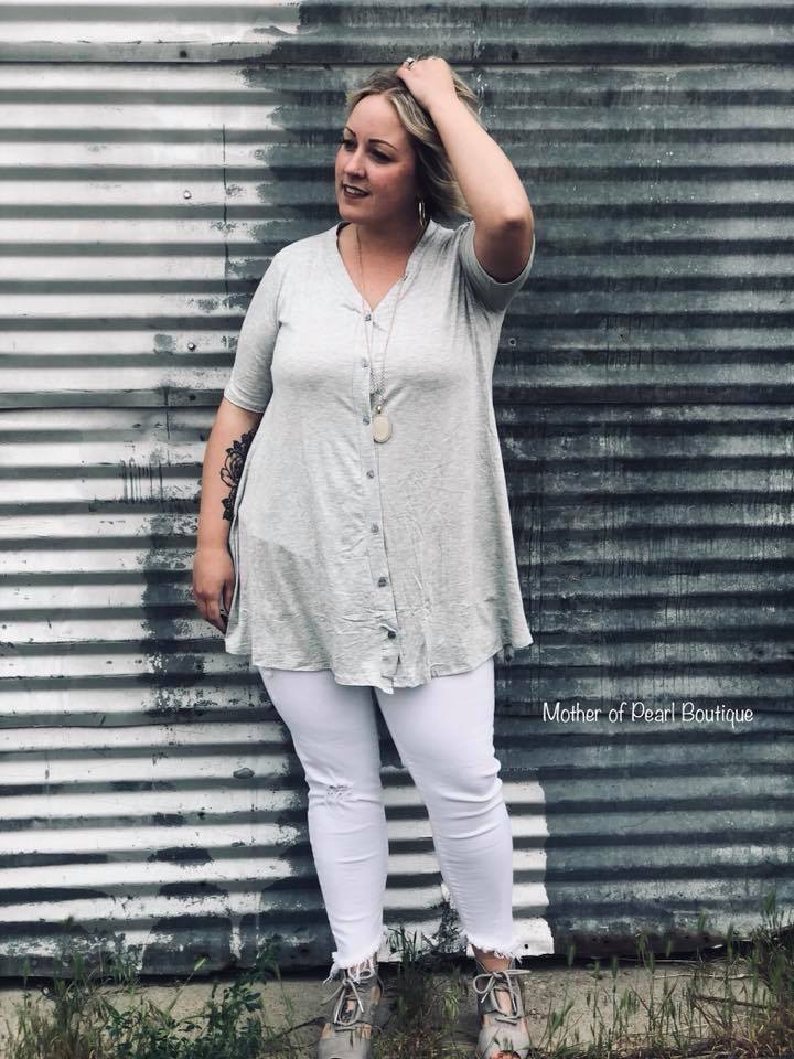 Limitless Tunic in Heather Grey