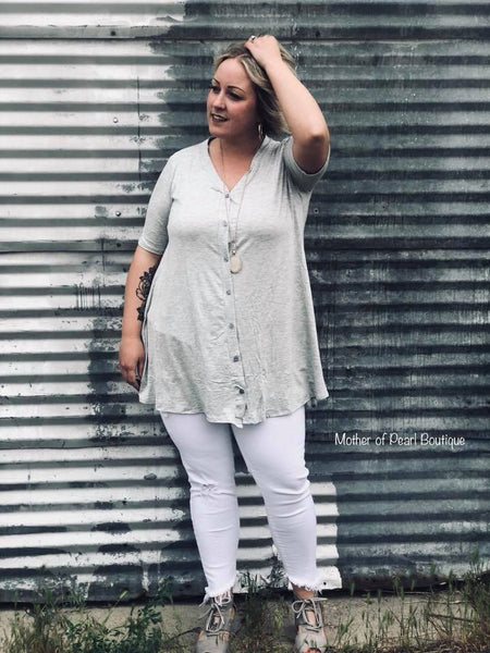 Limitless Tunic in Heather Grey