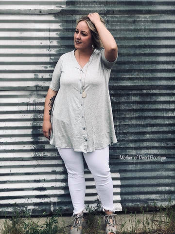 Limitless Tunic in Heather Grey