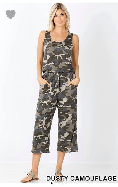 So Soft Jumpsuit in Dusty Camo