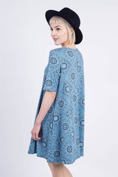 Swing Tunic in Reach for the Sky Denim