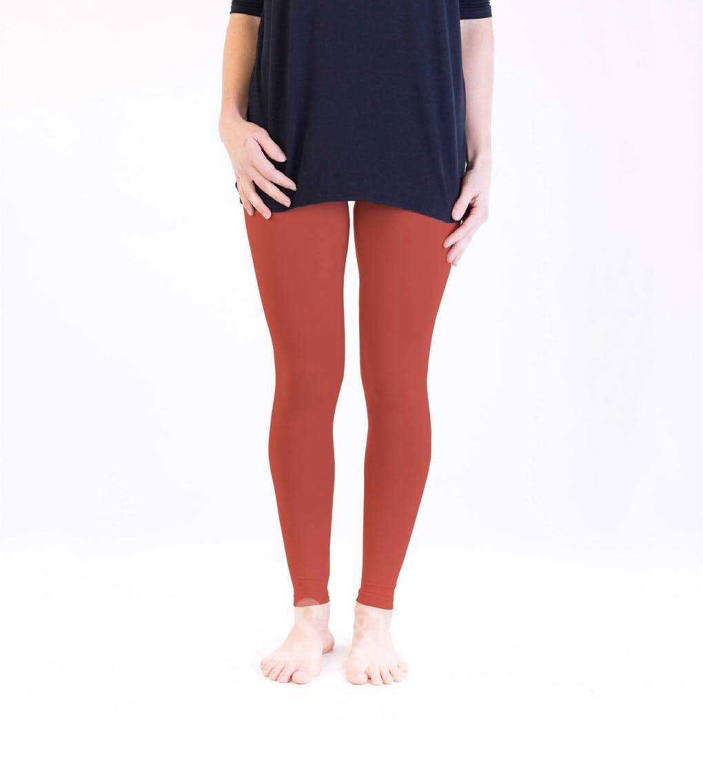 Leggings in Marsala