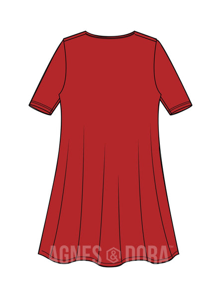 Limitless Tunic in Solid Red