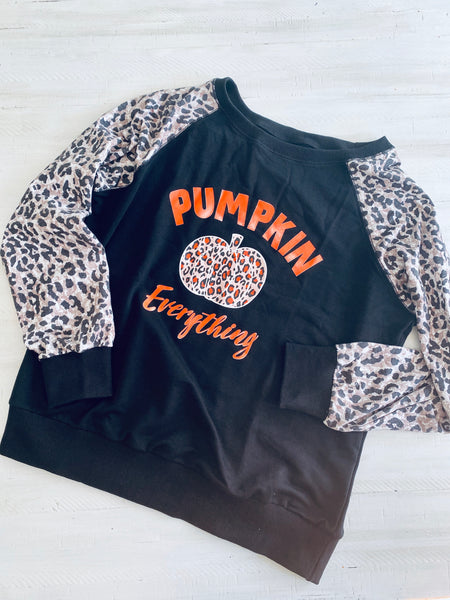 Pumpkin Everything Leopard Sweatshirt