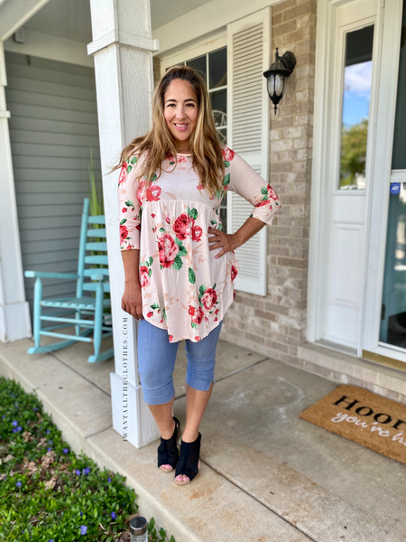 Pretty in Pink Babydoll Tunic