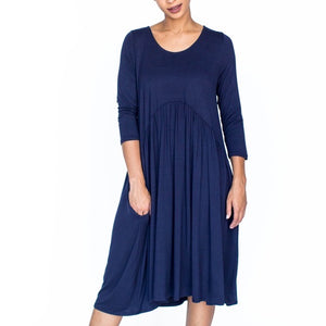 Muse Midi Dress in Navy