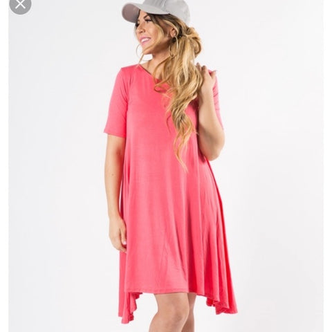 Joplin Dress in Coral